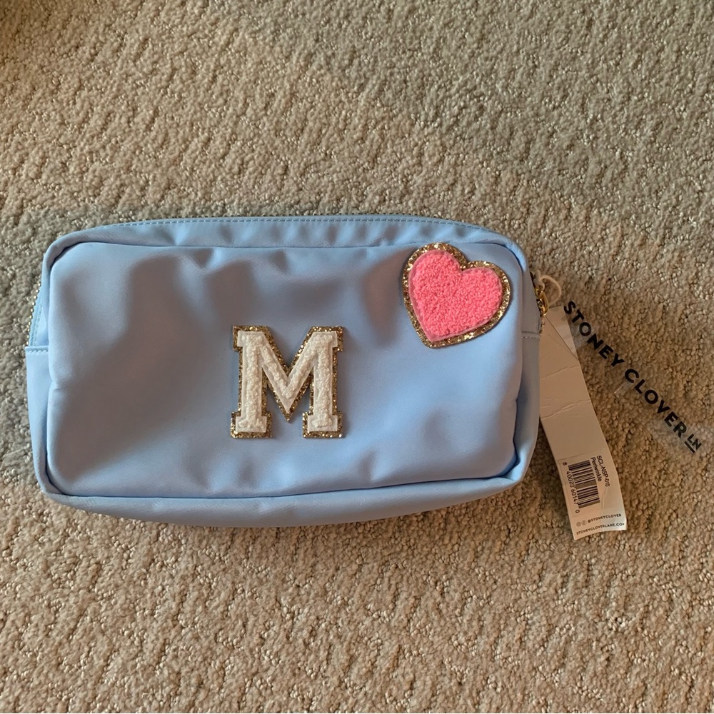 NWT Stoney Clover Lane Periwinkle M Pouch Small Size